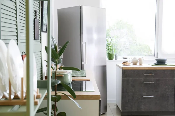 Modern Interieur Van Comfortabele Keuken — Stockfoto