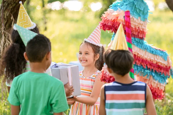 Cute Children Pinata Birthday Party — Stock Photo, Image