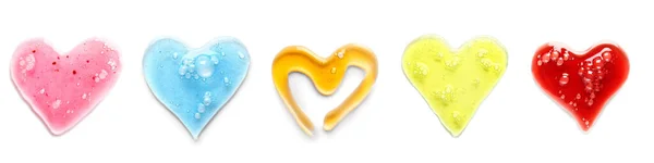 Hearts Made Different Cosmetic Serum White Background — Stock Photo, Image