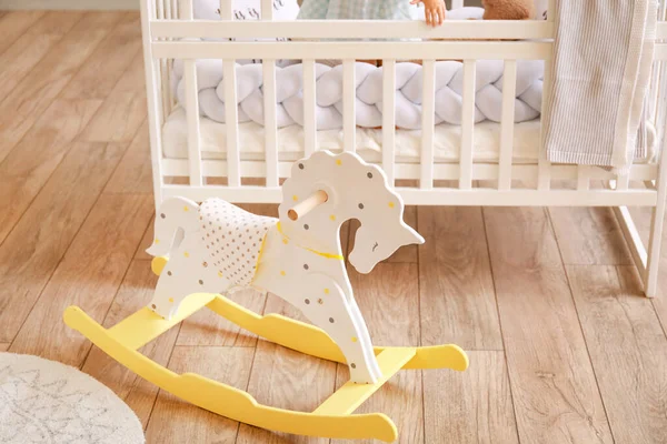 Classic Rocking Horse Children Room — Stock Photo, Image