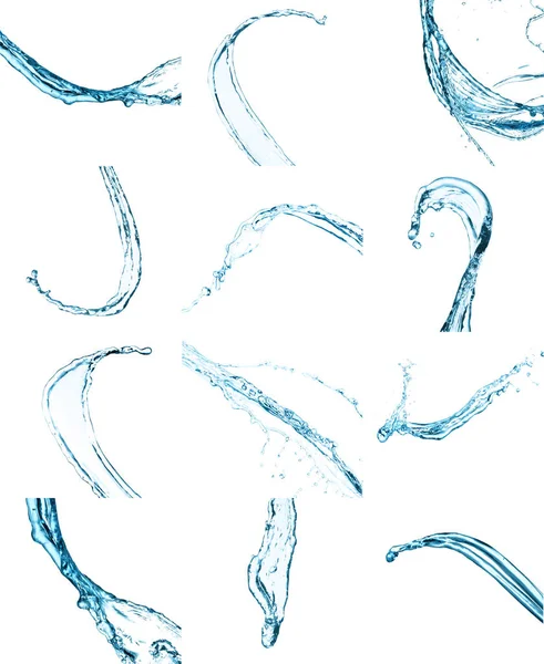 su sıçramalarına üzerinde beyaz izole kümesi 