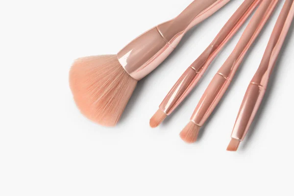 New Makeup Brushes White Background — Stock Photo, Image
