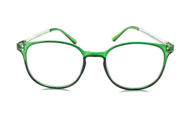 Óculos Plástico Sobre Fundo Branco — Fotografia de Stock