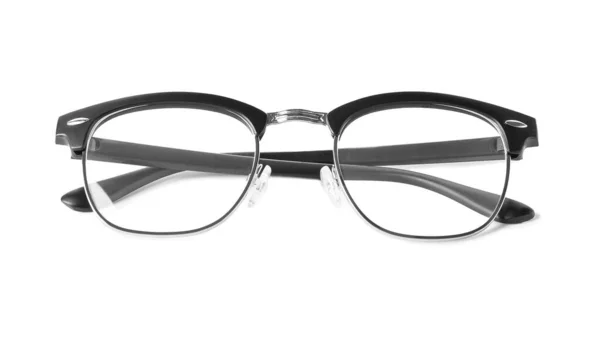 Nouvelles Lunettes Vue Modernes Sur Fond Blanc — Photo