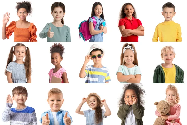 Beyaz tenli sevimli çocuklar.