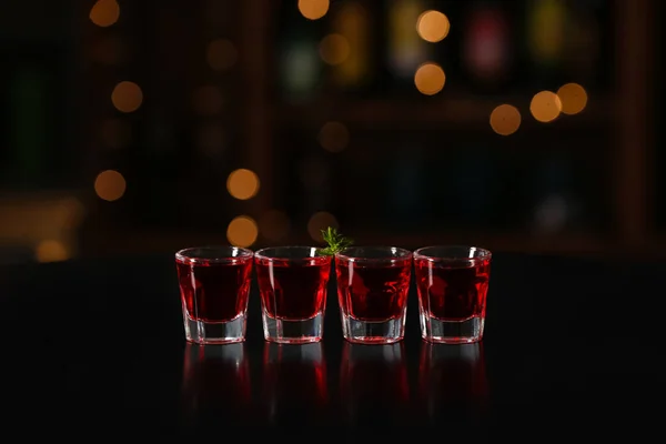 Shot Cocktails Table Bar — Foto de Stock
