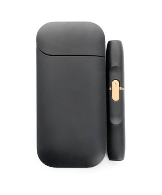 Beyaz arkaplanda elektronik puro