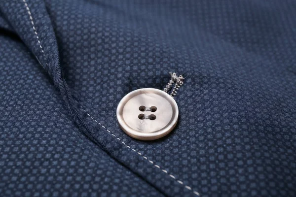 Closeup View Button Stylish Clothes — стоковое фото