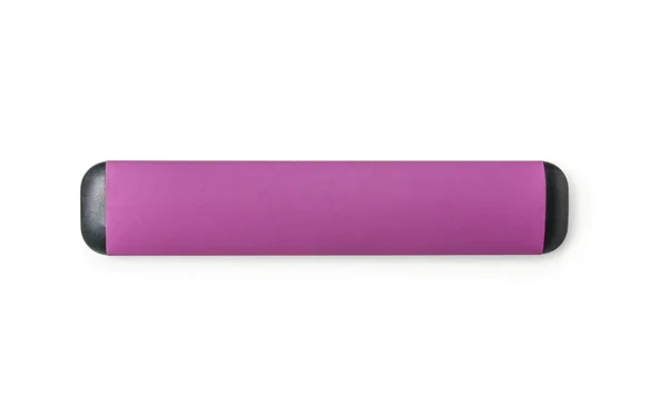 Purple Disposable Electronic Cigar White Background — Stock Photo, Image