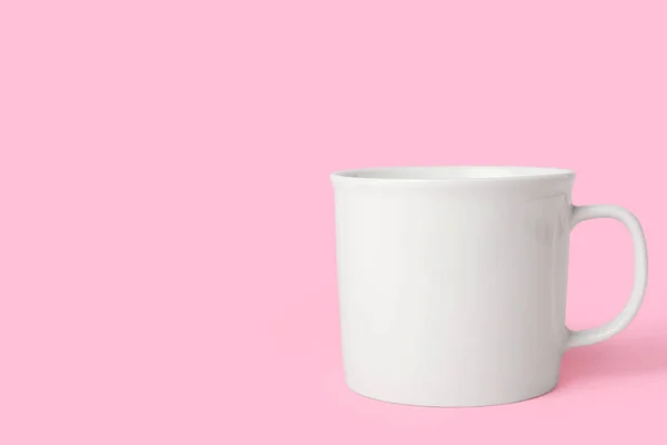 Clean Cup Pink Background — Fotografia de Stock