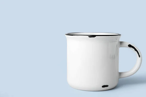 New Ceramic Cup Light Background — Stockfoto