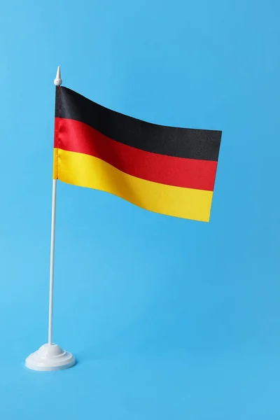 Flagga Tyskland Blå Bakgrund — Stockfoto