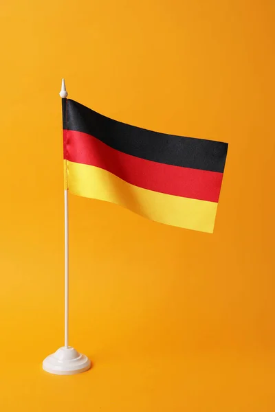 Flag Germany Orange Background — Stockfoto