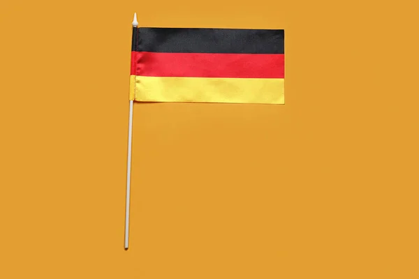 Flagge Von Deutschland Auf Farbigem Hintergrund — Stockfoto