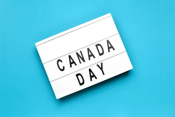 Board Text Canada Day Color Background —  Fotos de Stock