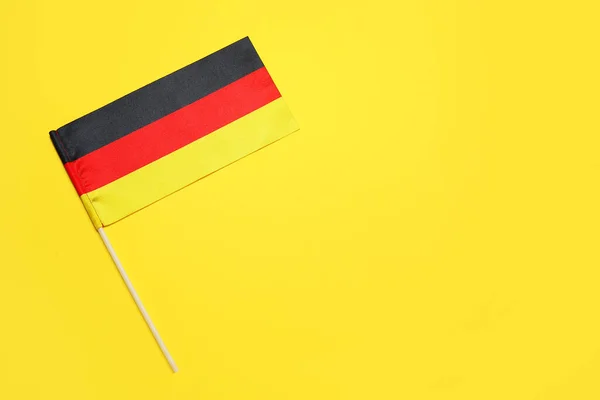 Nationell Flagga Tyskland Gul Bakgrund — Stockfoto