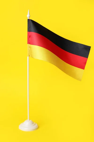 Nationell Flagga Tyskland Gul Bakgrund — Stockfoto
