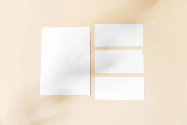 Many Blank Paper Sheets Color Background — Stock Fotó