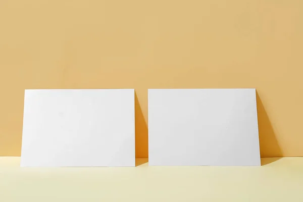 Empty Sheets Paper Color Background — 스톡 사진