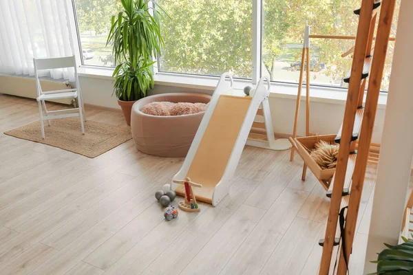 Interieur Kinderspeelkamer Met Schuifplank — Stockfoto