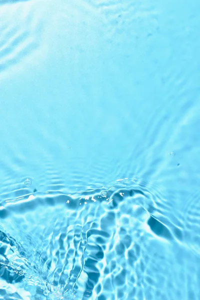 Struktura Vody Vlnami Modrém Pozadí Detailní Záběr — Stock fotografie