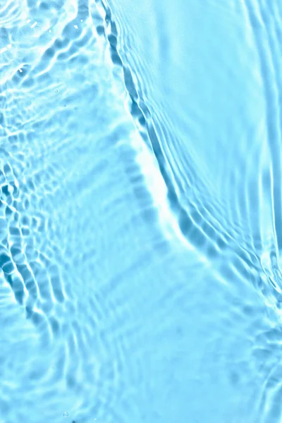 Struktura Vody Vlnami Modrém Pozadí Detailní Záběr — Stock fotografie