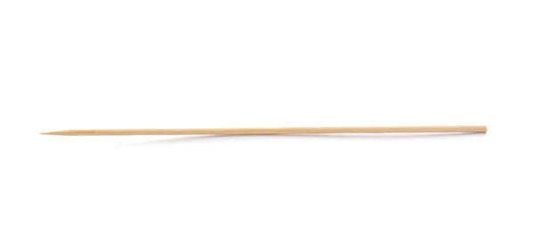 Wooden Skewer White Background — Photo