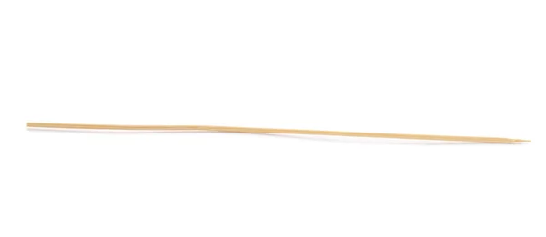 Wooden Skewer White Background — Fotografia de Stock