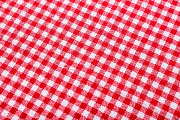 Red Checkered Tablecloth Picnic Background — Photo