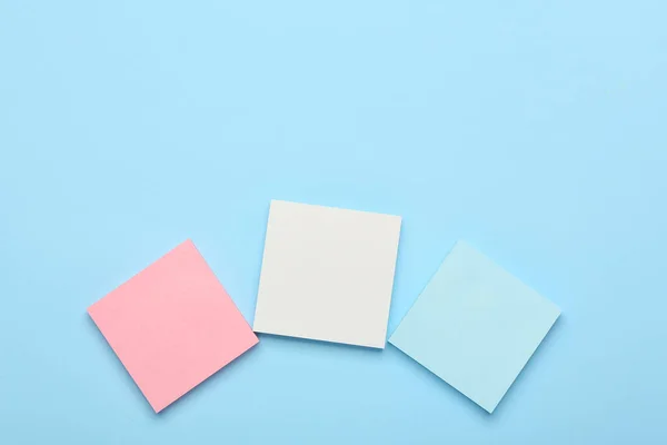 Different Blank Sticky Notes Color Background — Stockfoto