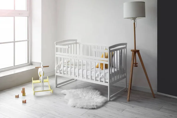Interior Light Nursery Baby Crib Lamp Toys — Stock Photo, Image