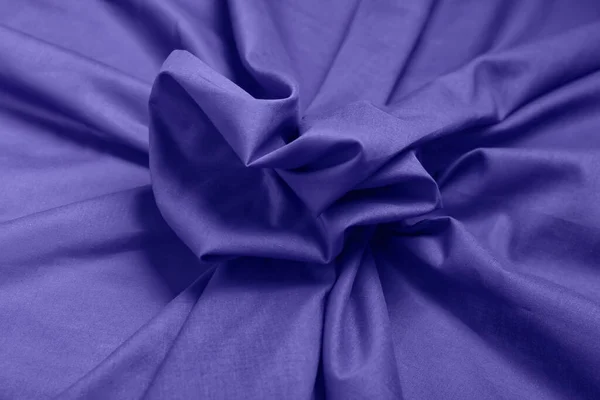 Closeup View Crumpled Cotton Fabric Background — Stok Foto