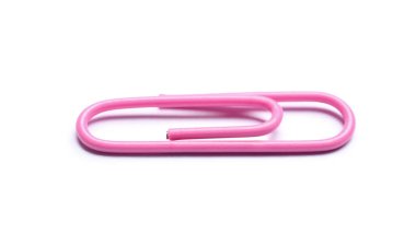 Beyaz arka plan üzerinde pembe ataş