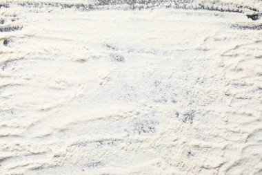 Arka plan olarak dağınık buğday unu