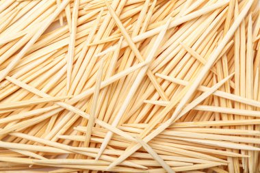 Arka plan olarak Bambu kürdanları, yakın plan