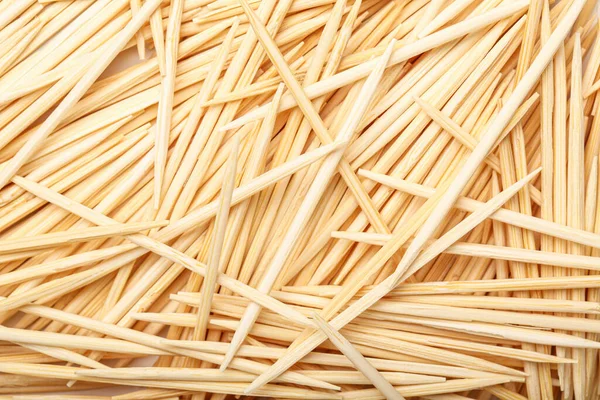 Bamboo Toothpicks Background Closeup — Stock Photo, Image