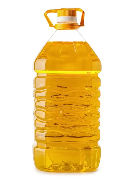 Bottle Sunflower Oil Isolated White Background — Stock Photo, Image