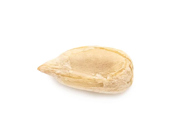 Peeled Sunflower Seed White Background Top View — Stock Photo, Image