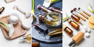 Doğal kozmetik ürünler seti