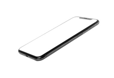 modern smartphone üzerinde beyaz izole