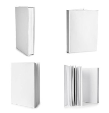 boş kitap üzerinde beyaz izole