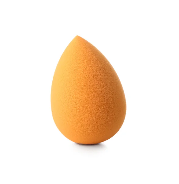 Orange Makeup Sponge White Background — Stock Photo, Image