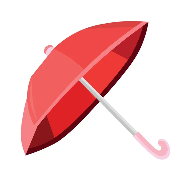 Red Umbrella White Background — Stock Vector