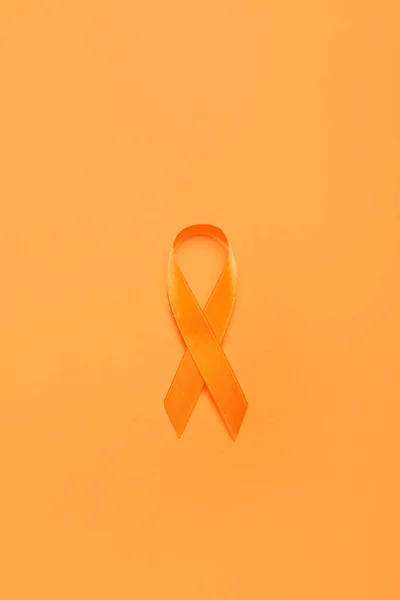 Premium AI Image  an orange ribbon on a white background