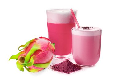 Beyaz üzerine izole edilmiş pembe kibrit çayı.