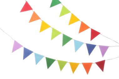 Beyazda izole edilmiş bayrak bayrağı