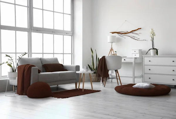 Stylish Interior Living Room Modern Furniture — Stock Photo, Image