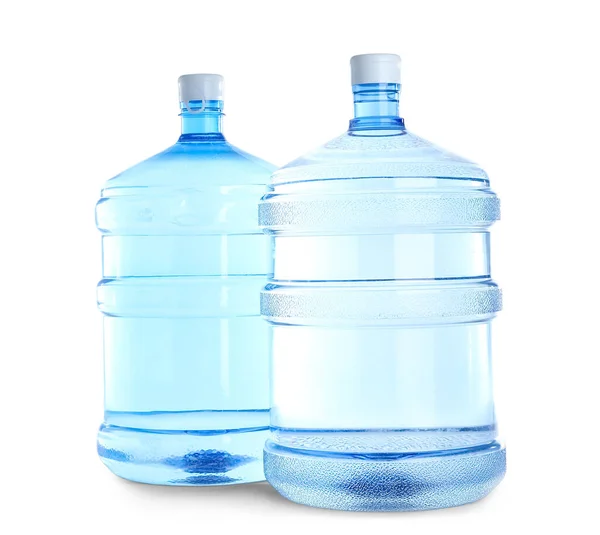 Bottles Clean Water Isolated White — Stock Photo, Image