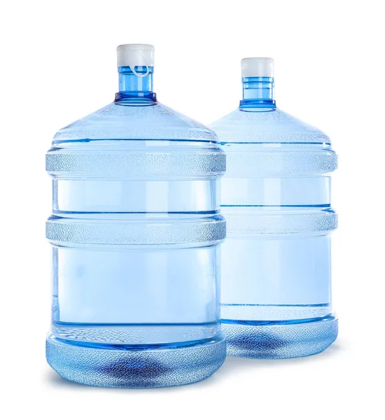 Bottles Clean Water Isolated White — Stock Photo, Image