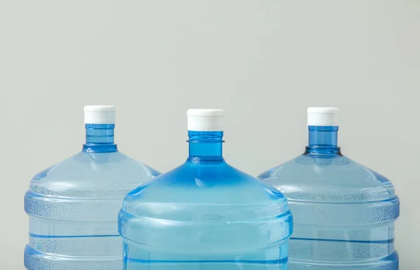 Bottles Clean Water Light Background — Stock Photo, Image